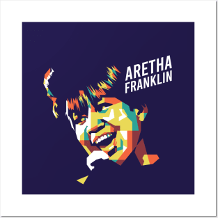 Aretha Franklin on WPAP Art Posters and Art